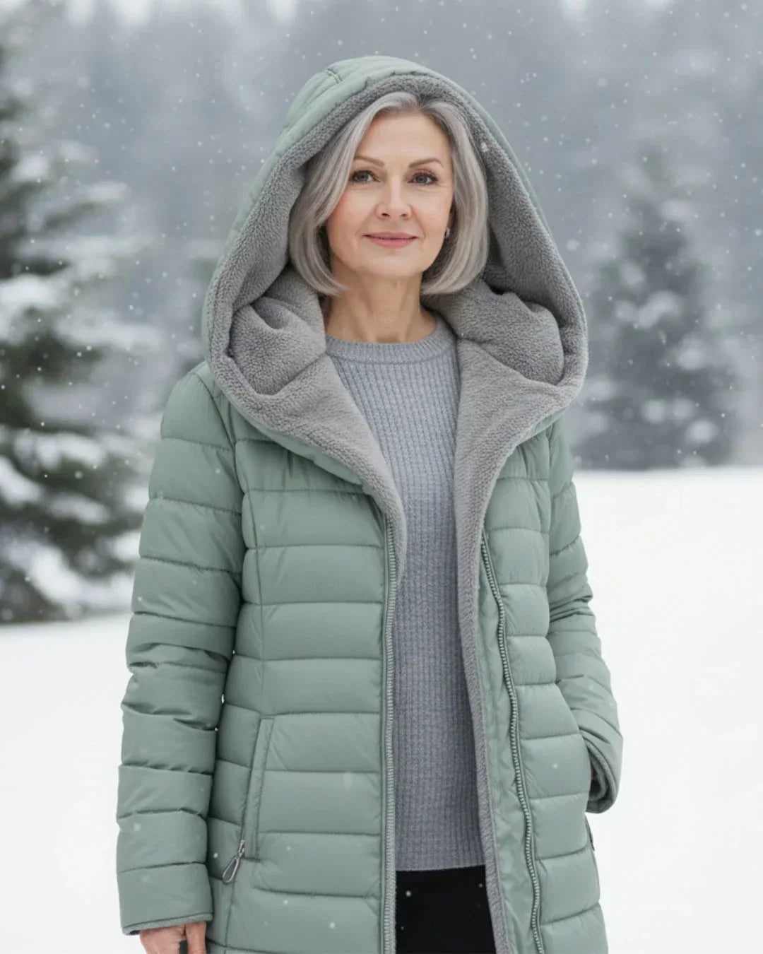 Anna | Elegancka Kurtka z Kapturem