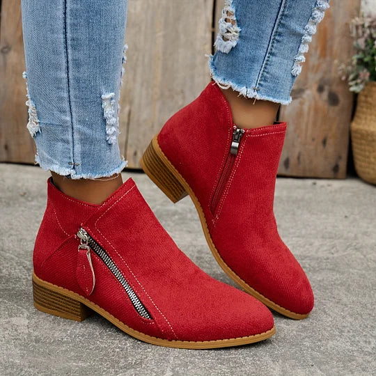 Inessa – Skórzane buty ortopedyczne za kostkę