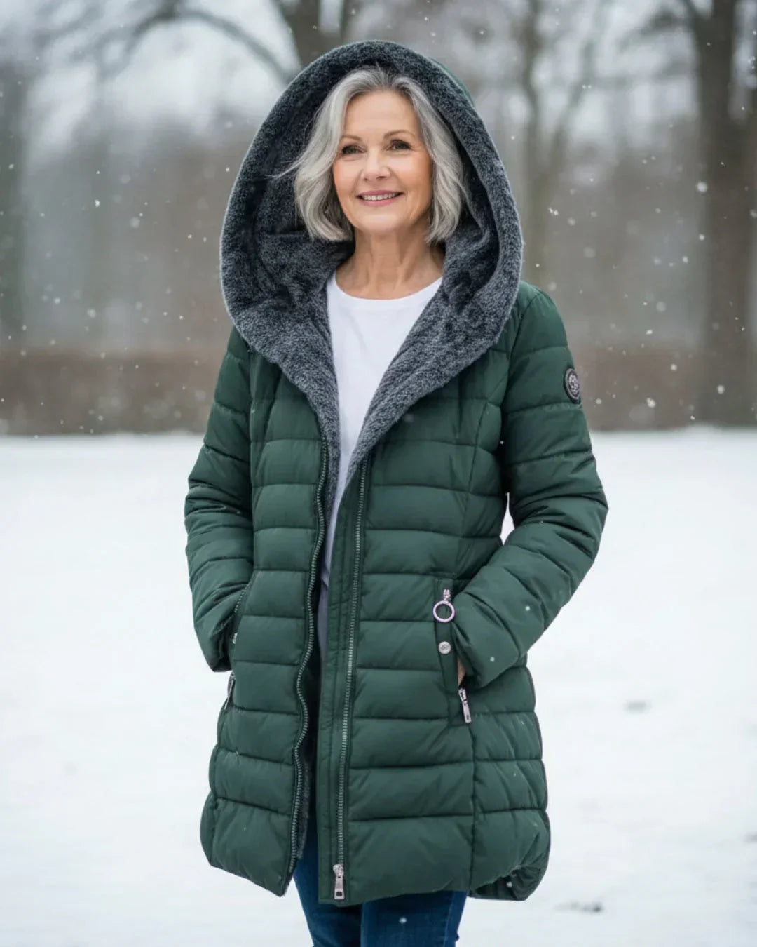 Anna | Elegancka Kurtka z Kapturem
