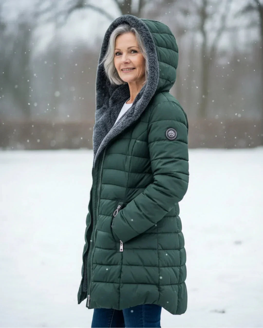 Anna | Elegancka Kurtka z Kapturem