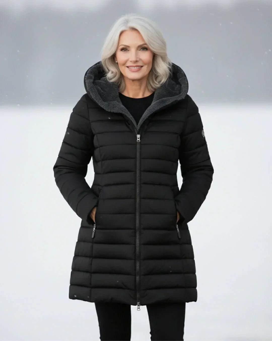 Anna | Elegancka Kurtka z Kapturem