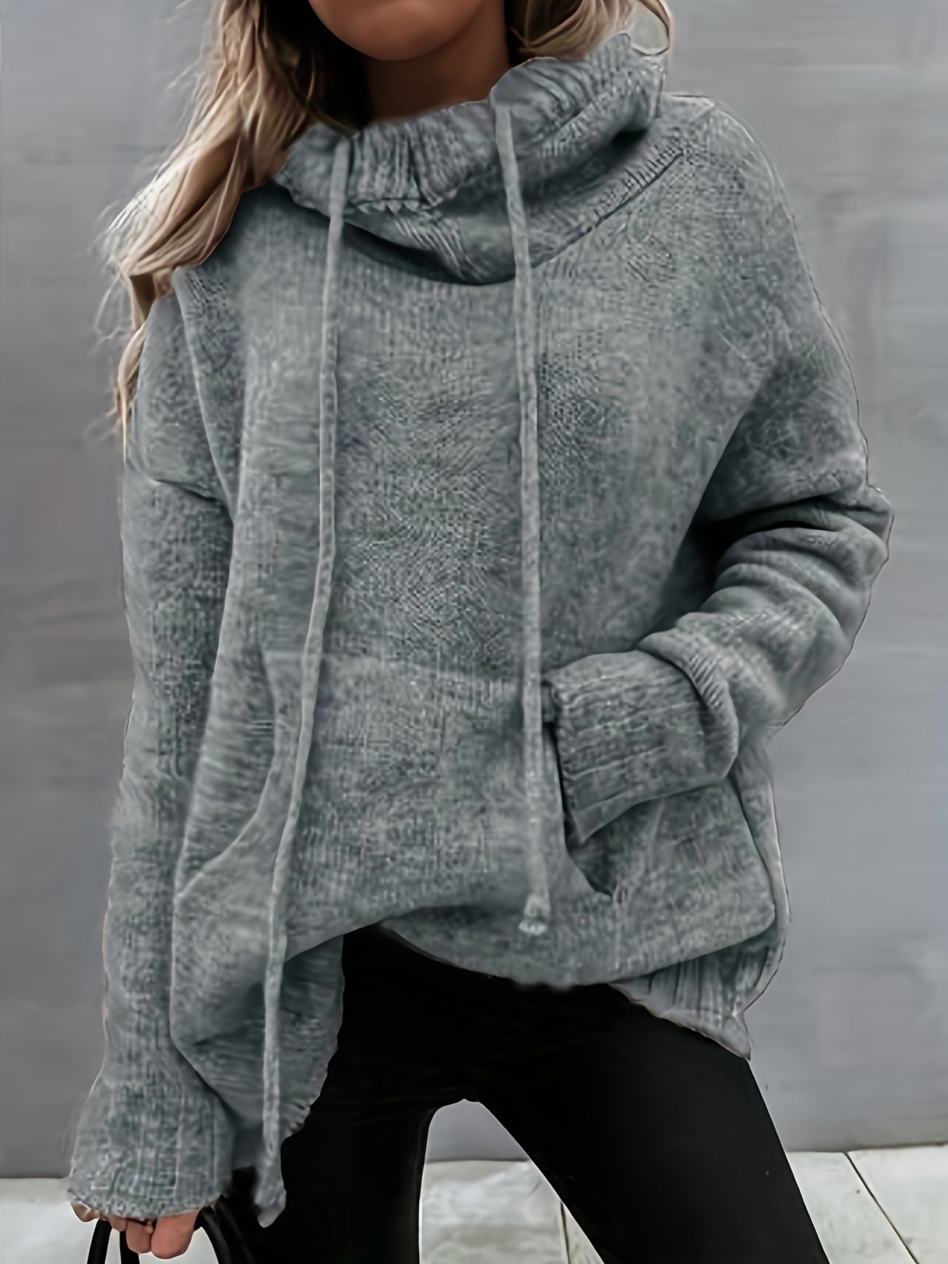 ZELINA | Sweter z Długim Rękawem z Kieszenią