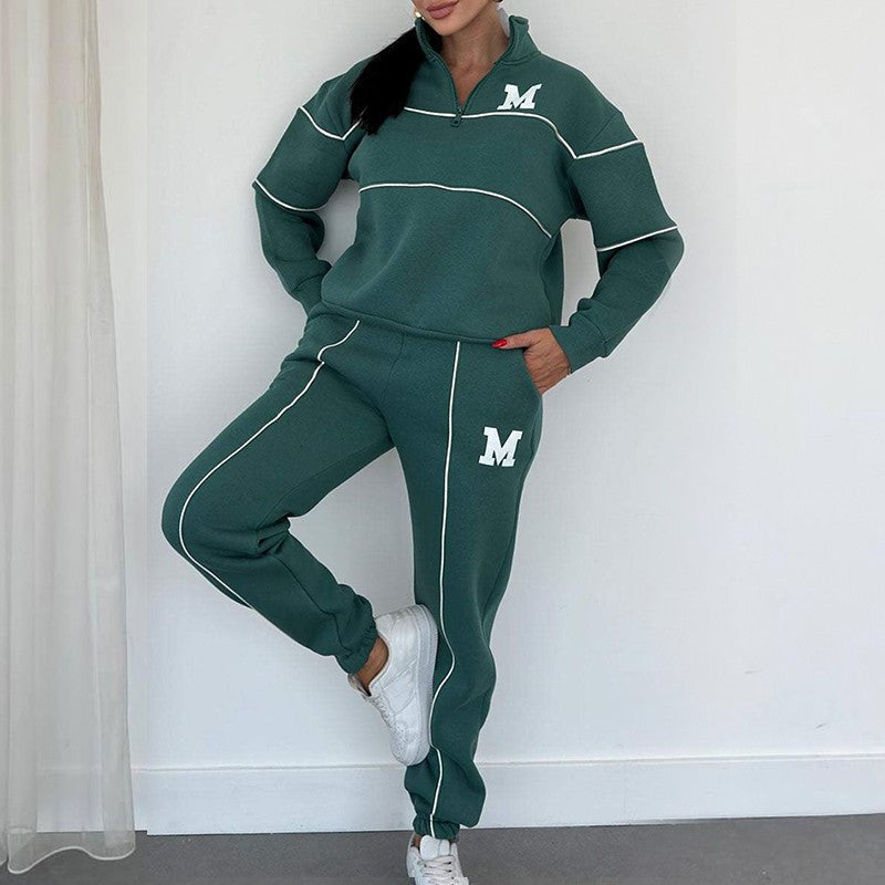 Jade - Bluza lniana casualowa komplet 2 sztuki