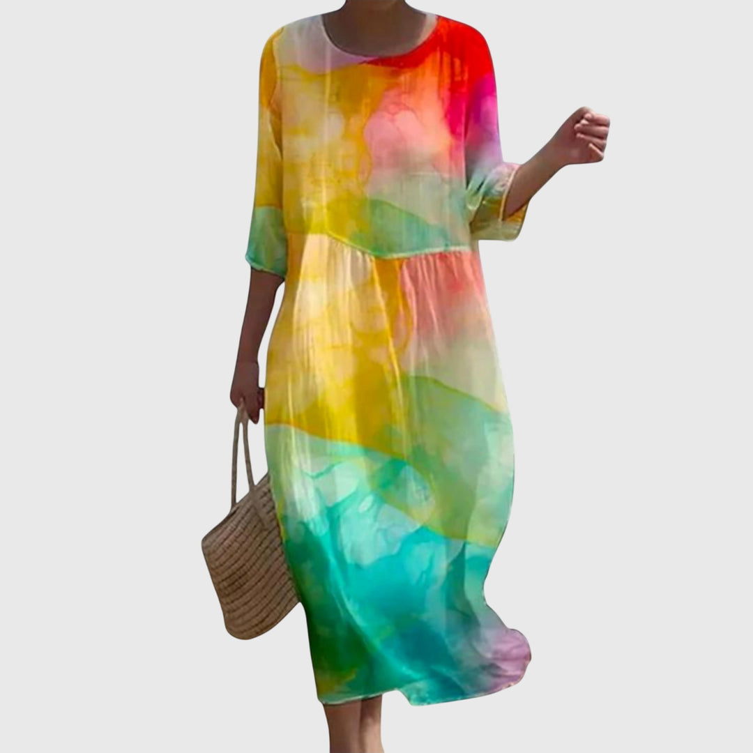 Alicja | Stylowa Kwiatowa Sukienka Maxi