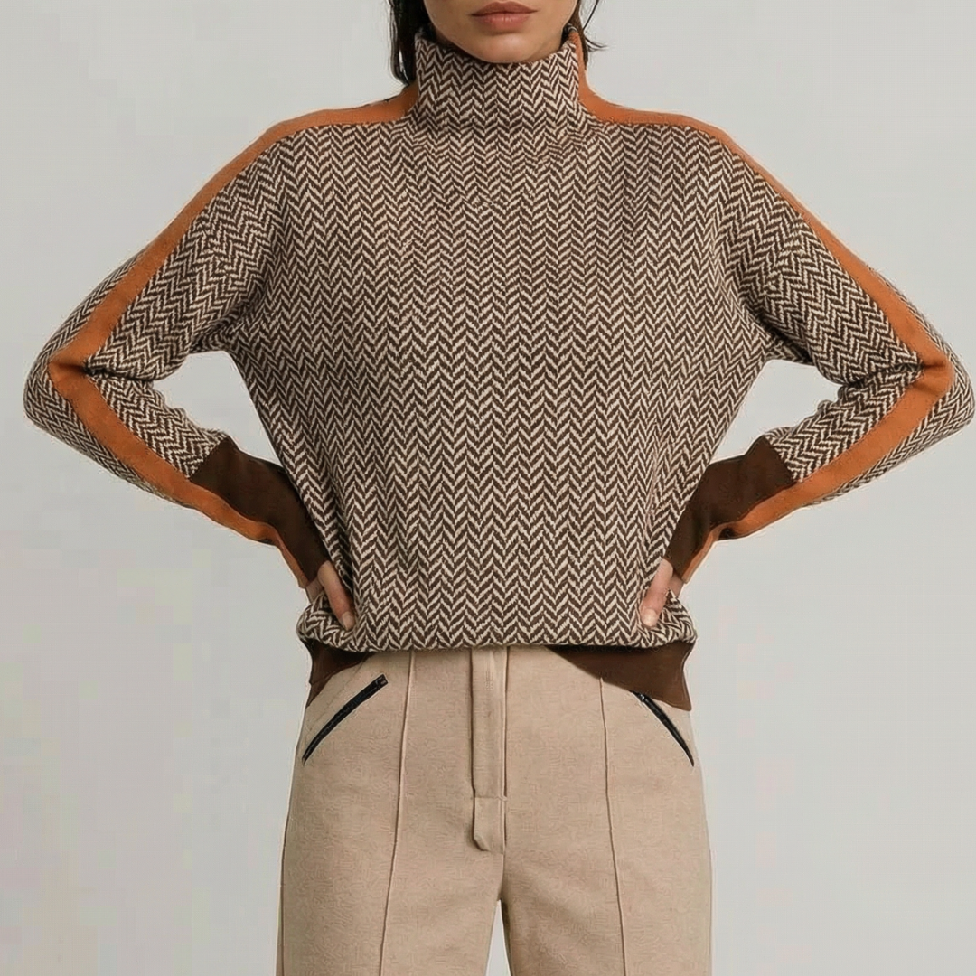 Martina™ | Sweter z wysokim kołnierzem