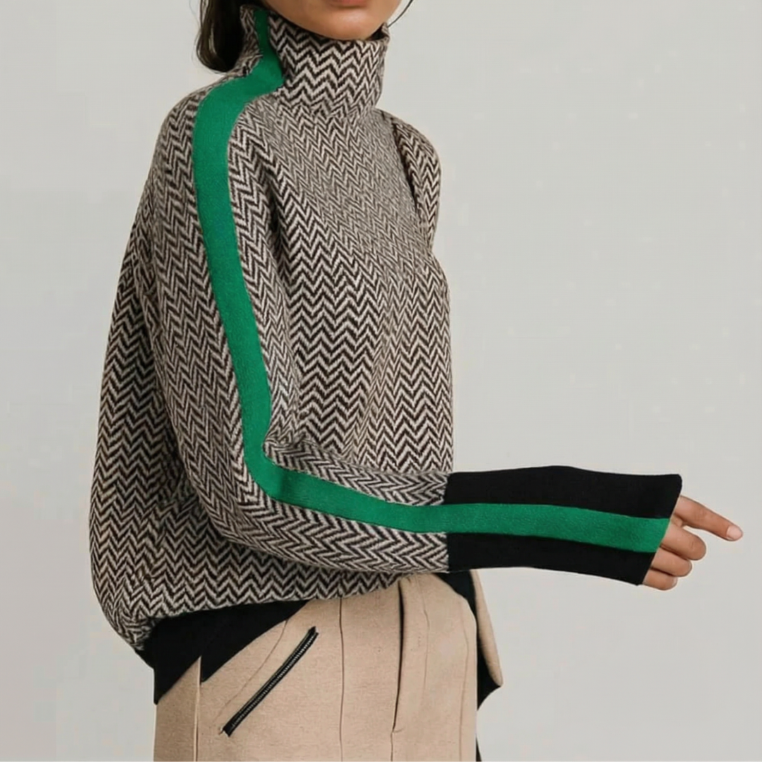 Martina™ | Sweter z wysokim kołnierzem