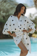 Elowina – Bluzka lniana z b ufiastymi rękawami