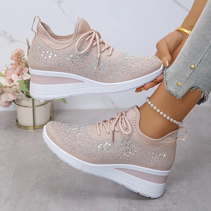 Zielka – Modne buty ortopedyczne z cyrkoniami