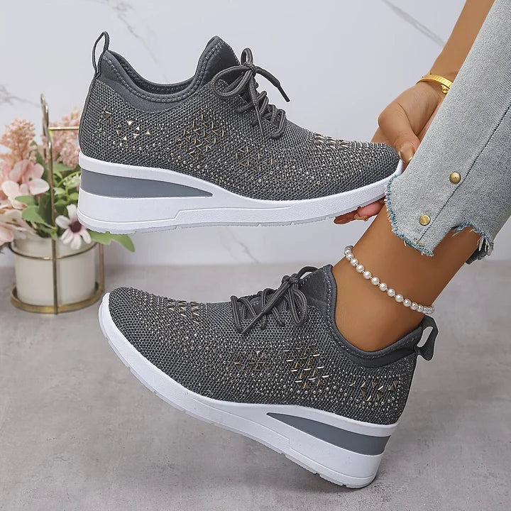 Zielka – Modne buty ortopedyczne z cyrkoniami
