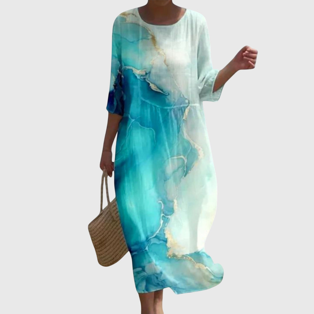 Alicja | Stylowa Kwiatowa Sukienka Maxi