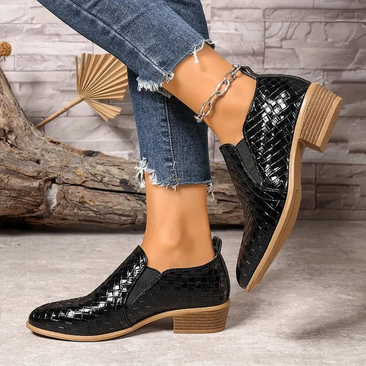 Zenona – Skórzane buty ortopedyczne Oxford