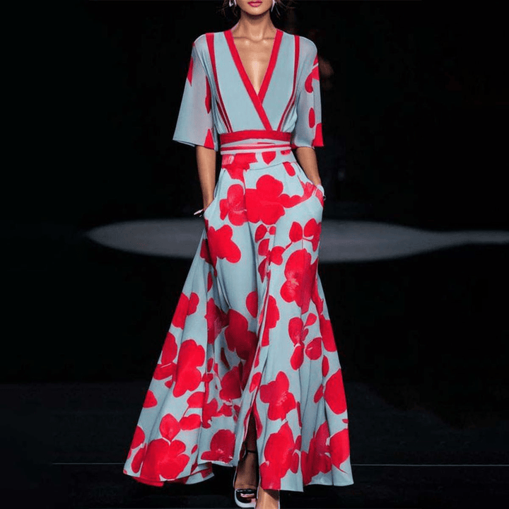 Izabela | Elegancka Sukienka Maxi z Charakterem