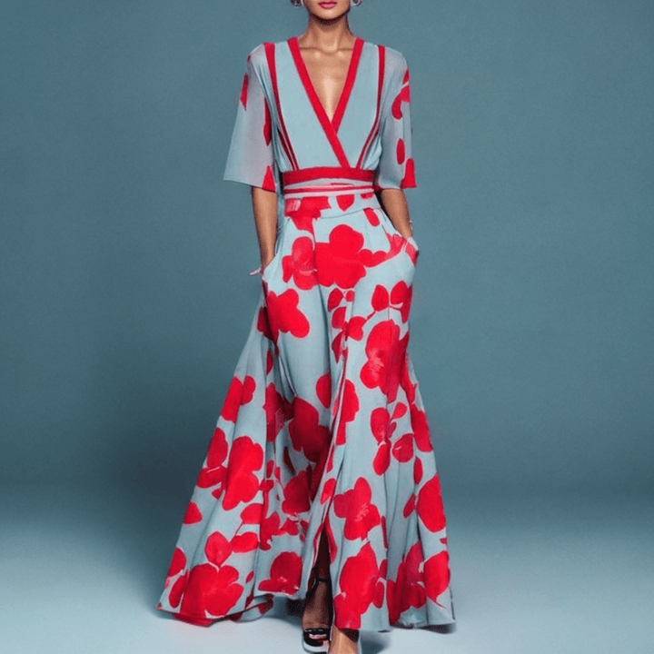 Izabela | Elegancka Sukienka Maxi z Charakterem